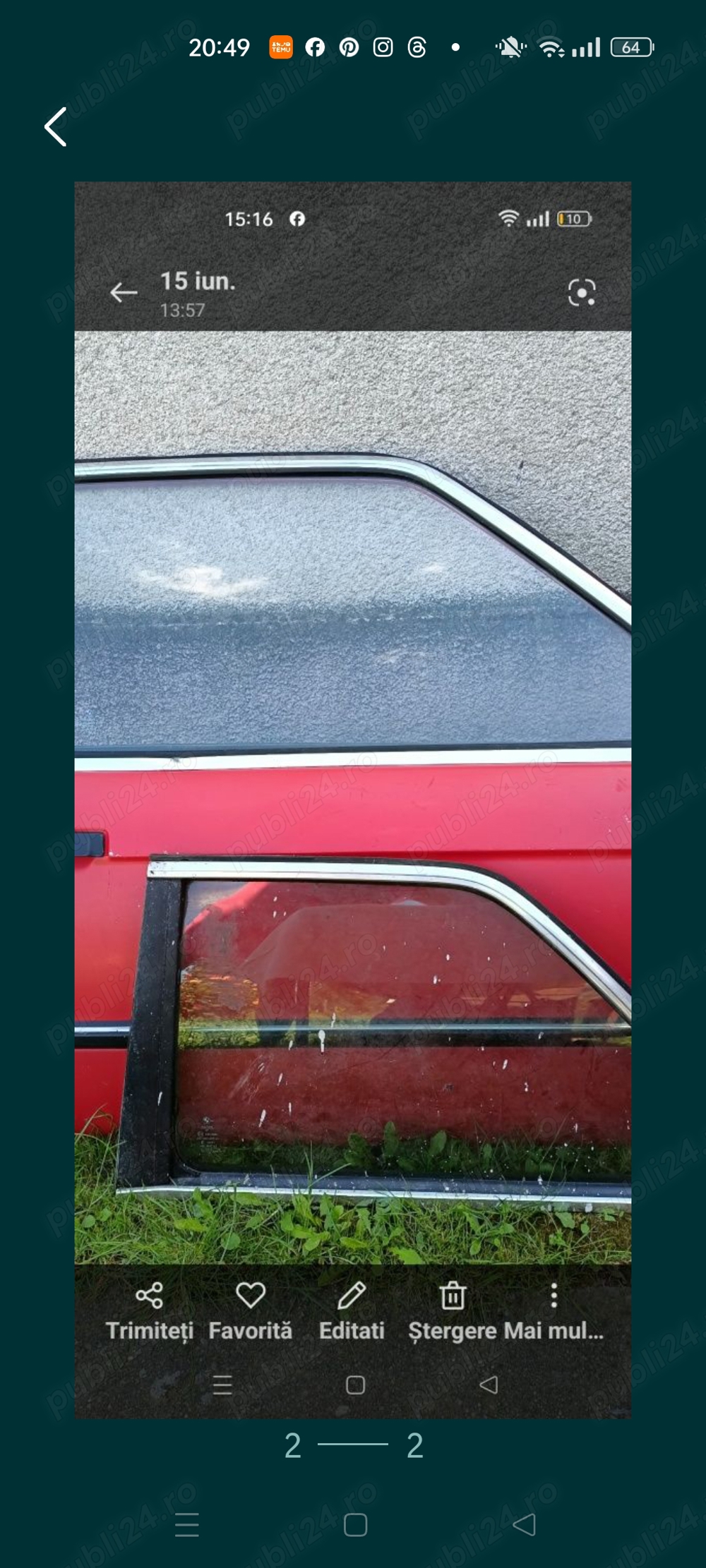 Usa dreapta fata si geam stanga sapateBMW seria 3 (1985-1990) ursulet