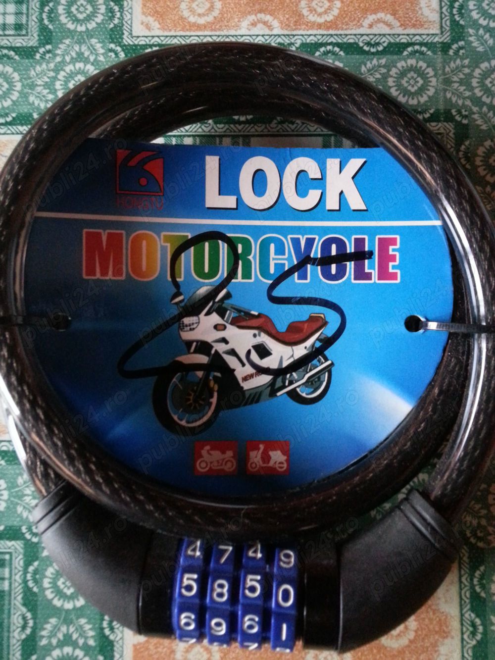 Antifurt cu cifru pentru biciclete