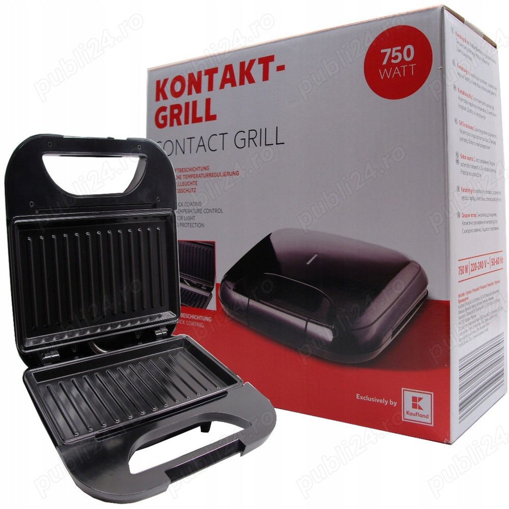 Gratar  electric cu strat antiaderent, putere 750W