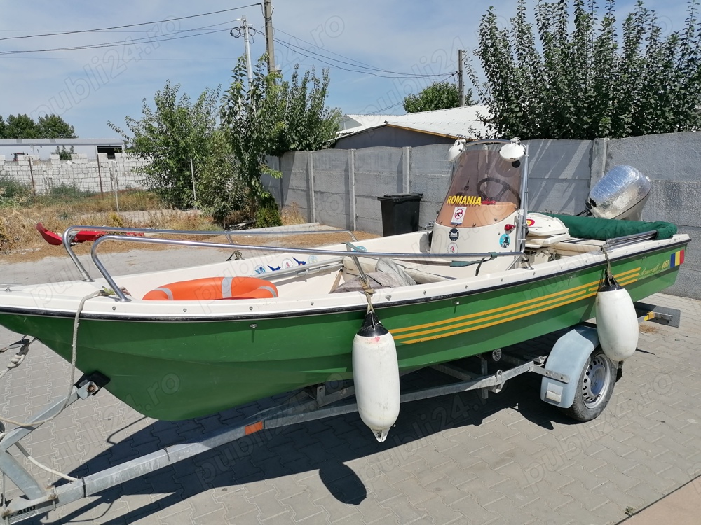 Vand barca Romcraft 460 Comander, motor Honda 20 CP, 4 T, peridoc