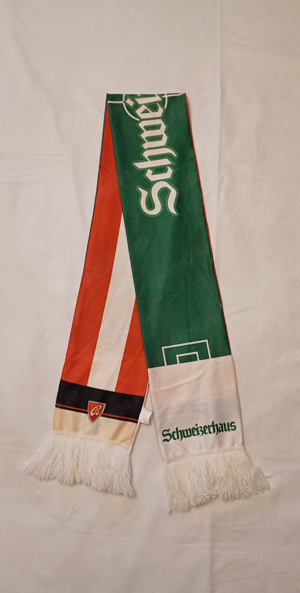 Esarfa promotionala restaurant Schweizerhaus Viena, sponsor Budweiser