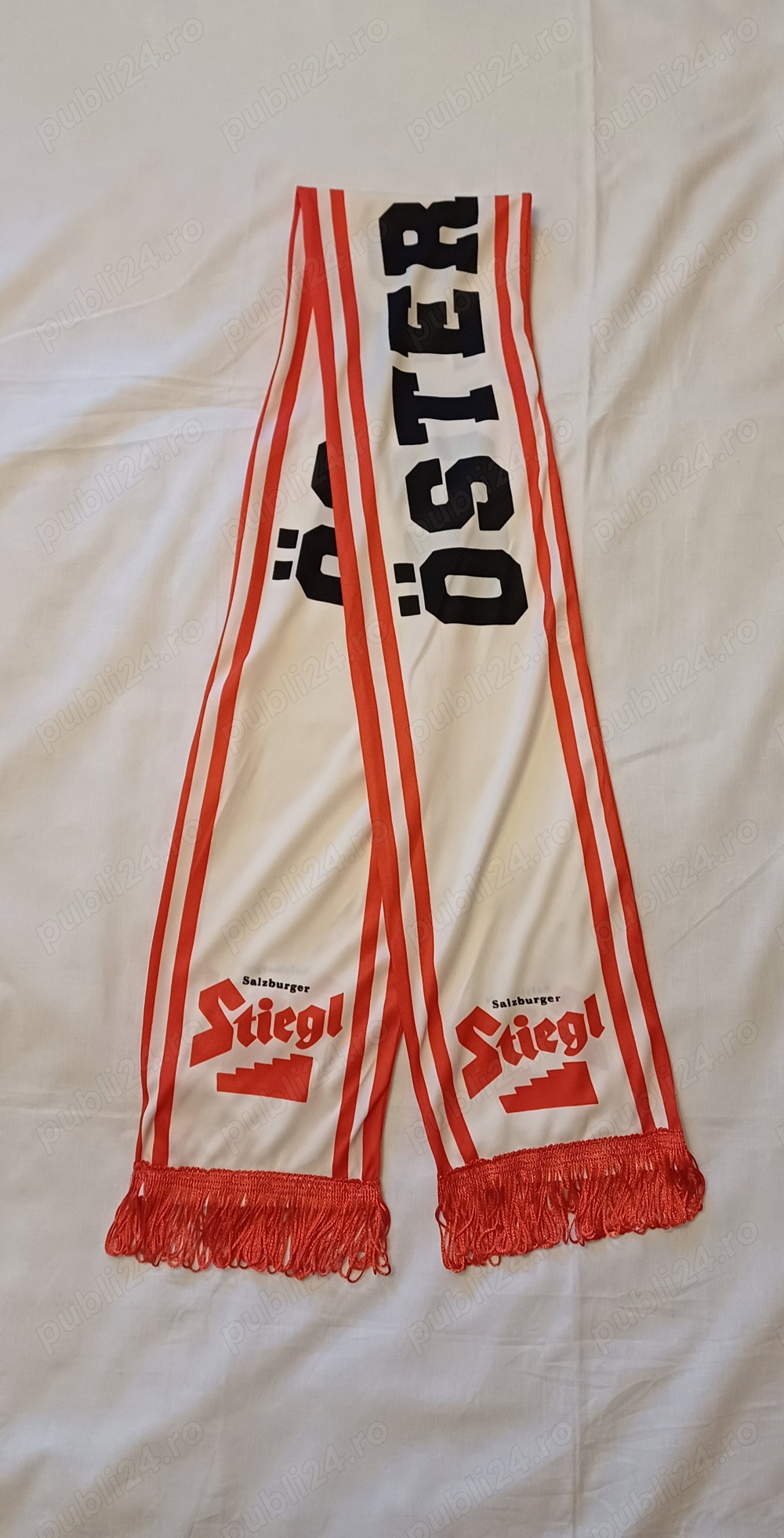 Esarfa fotbal Austria, cu sponsor Stiegl Beer