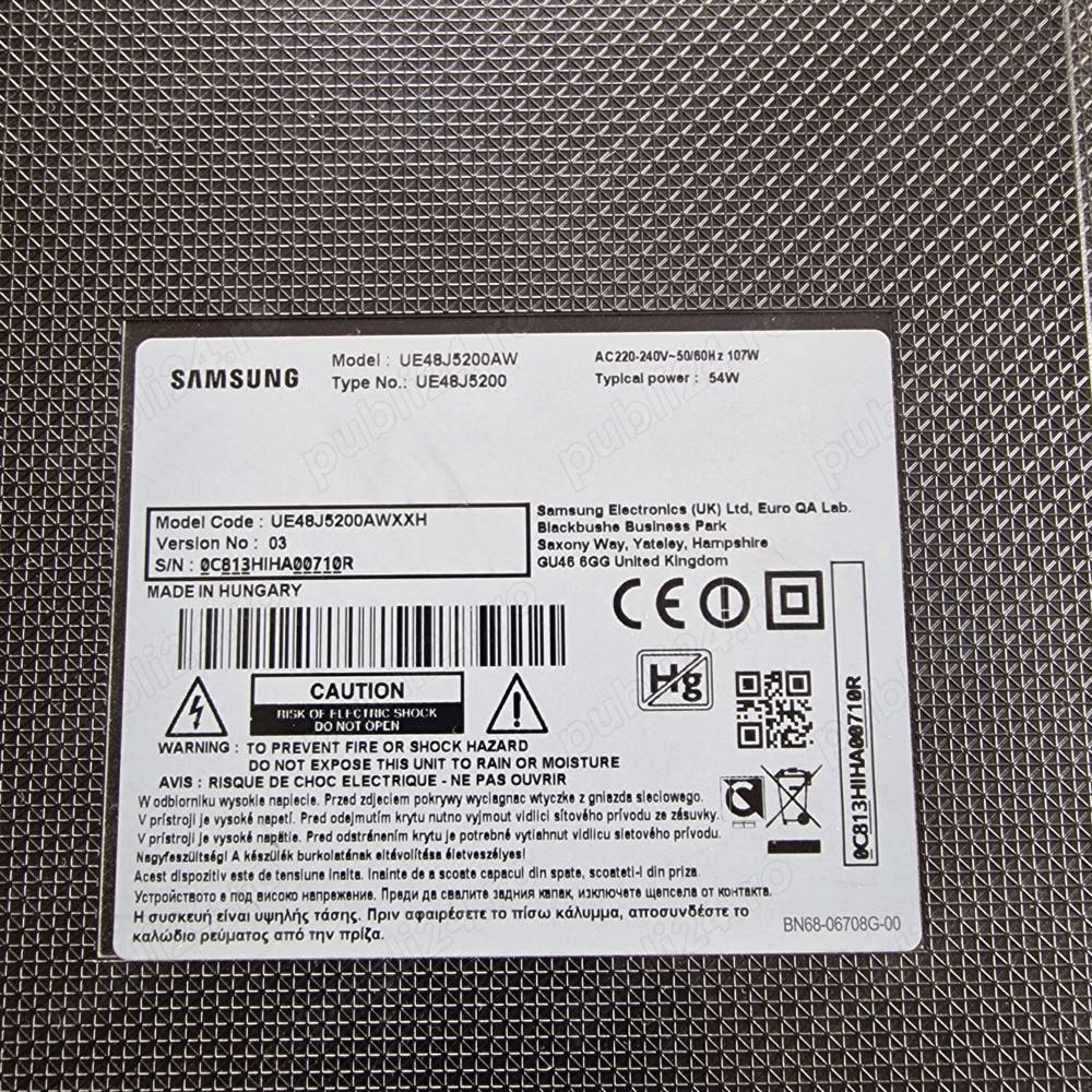 Dezmembrez smart tv Samsung ue48j5200