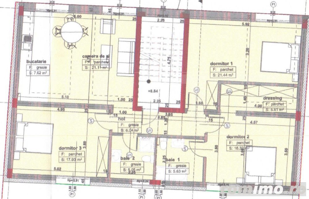 Apartament de 4 camere, 107mp utili, Bulevardul Republicii