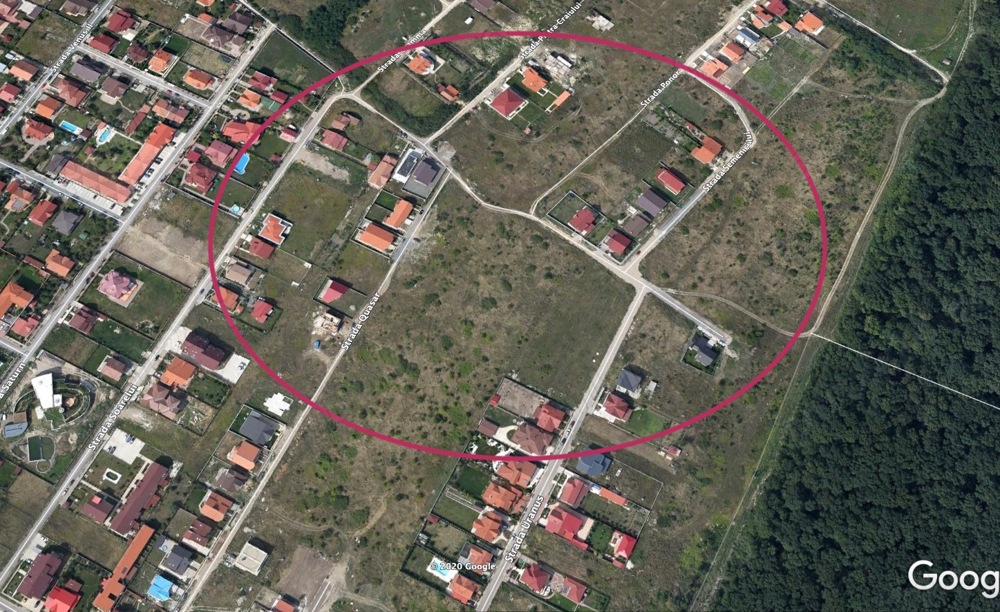 De vanzare  teren intravilan, suprafata 470 mp, in Dumbravita-Padure, strada înfundată