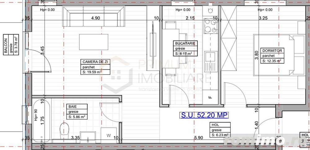 GIROC - 2 Camere - Etaj intermediar - Decomandat - Bloc nou