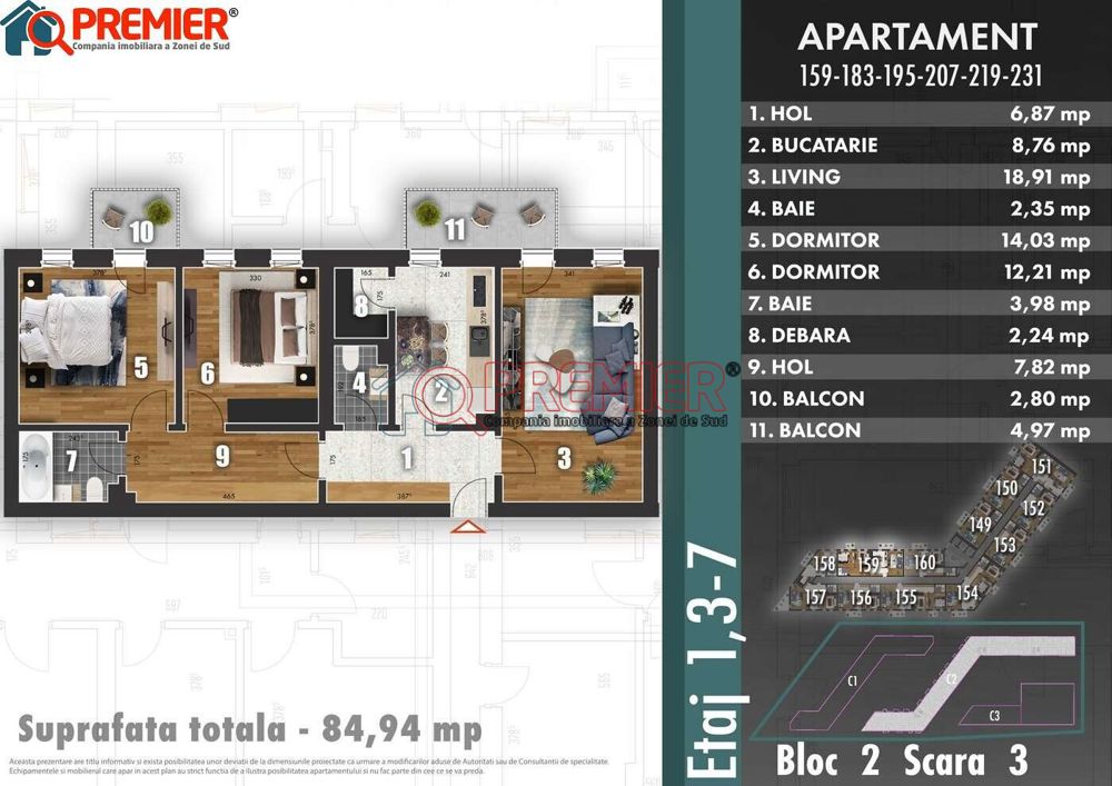 Metalurgiei - Park - apartament 3 camere