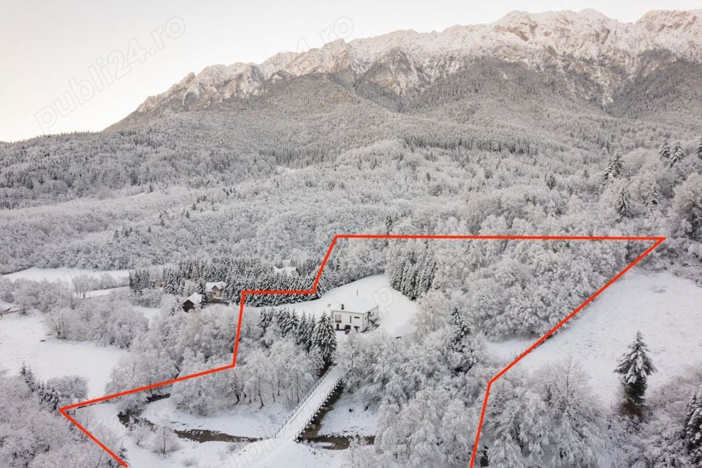 Promotie!! Vila la munte Brasov-Zarnesti, teren 2 hectare, Plaiul Foii, Gym, sauna, jacuzzi, semineu