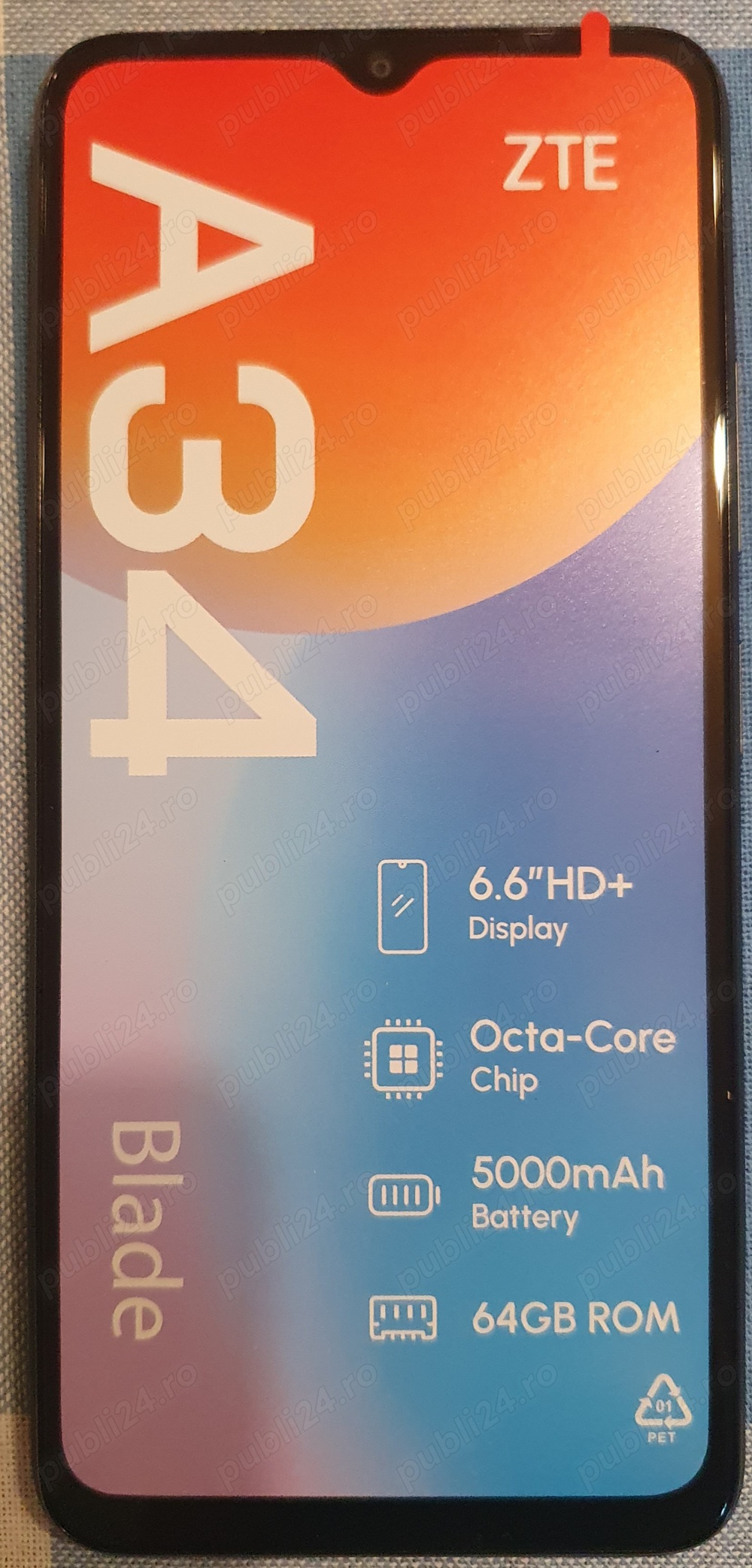 Smartphone ZTE Blade A34 black