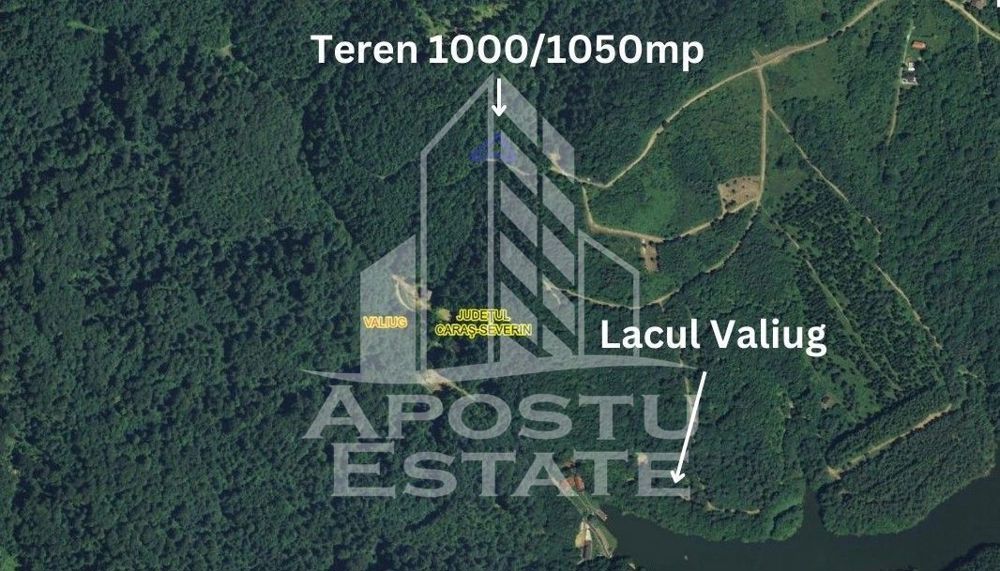 Teren intravilan, 1000 și 1050mp front stradal generos, Valiug