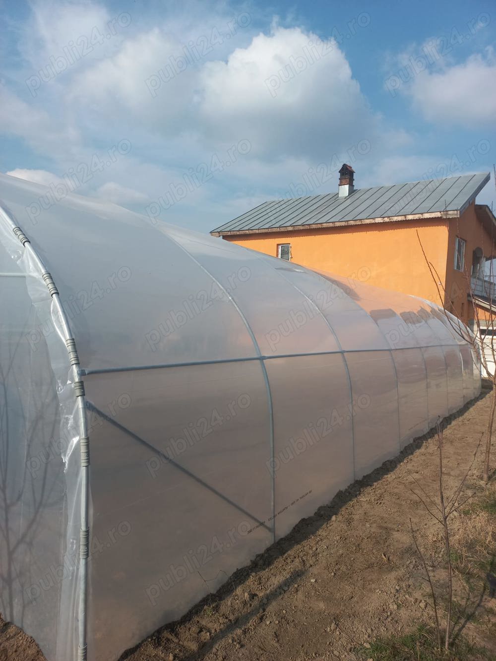 Producem solar gradina profesionale teava zincata folie UV 180 microni 3 ani garantie laterale aeris