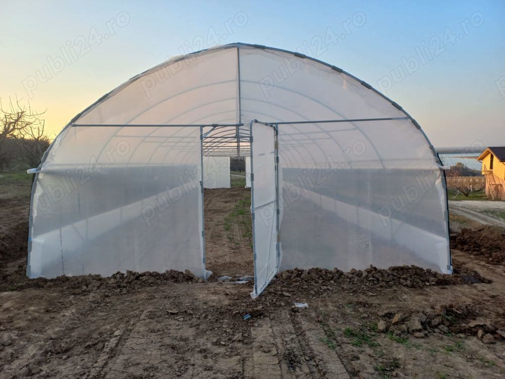 Oferim solarii gradina profesionale teava zincata folie 180 microni 3 ani garantie laterale aerisire