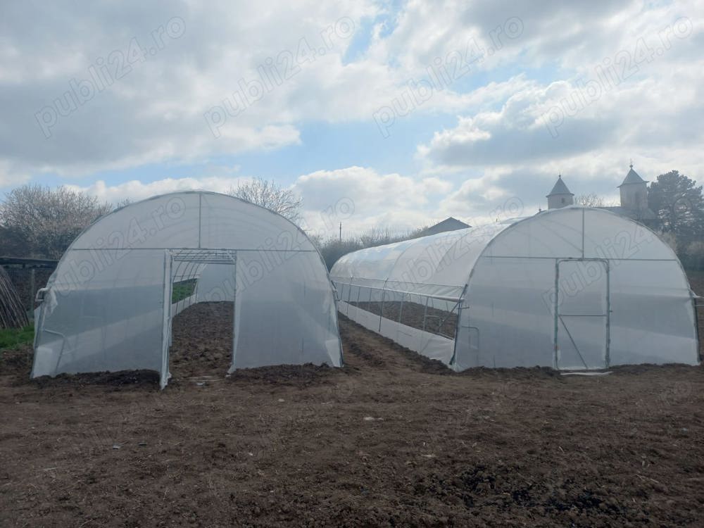 Oferim solarii gradina profesionale teava zincata folie 180 microni 3 ani garantie kit complet monta