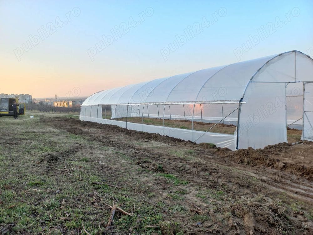 Vindem solarii gradina rezistente structura galvanizata folie UV 180 microni garantie 3 ani kit comp