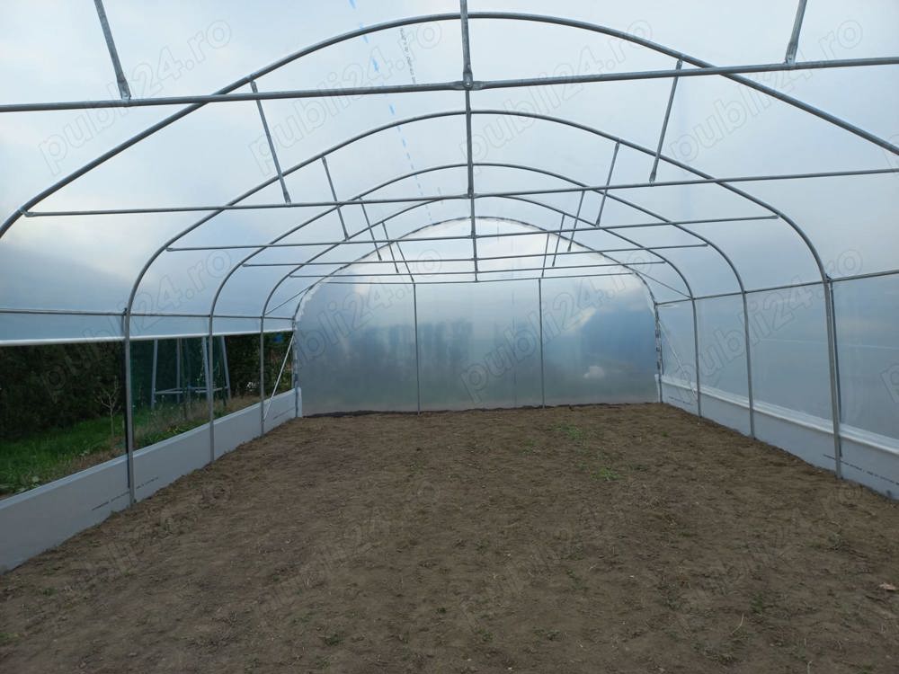 Oferim solar gradina rezistente teava galvanizata folie UV 180 microni garantie 3 ani kit complet mo