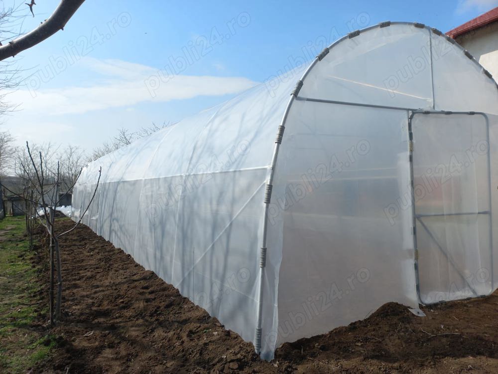 Vindem solar legume rezistente teava zincata folie UV 180 microni 3 ani garantie kit complet montaj 