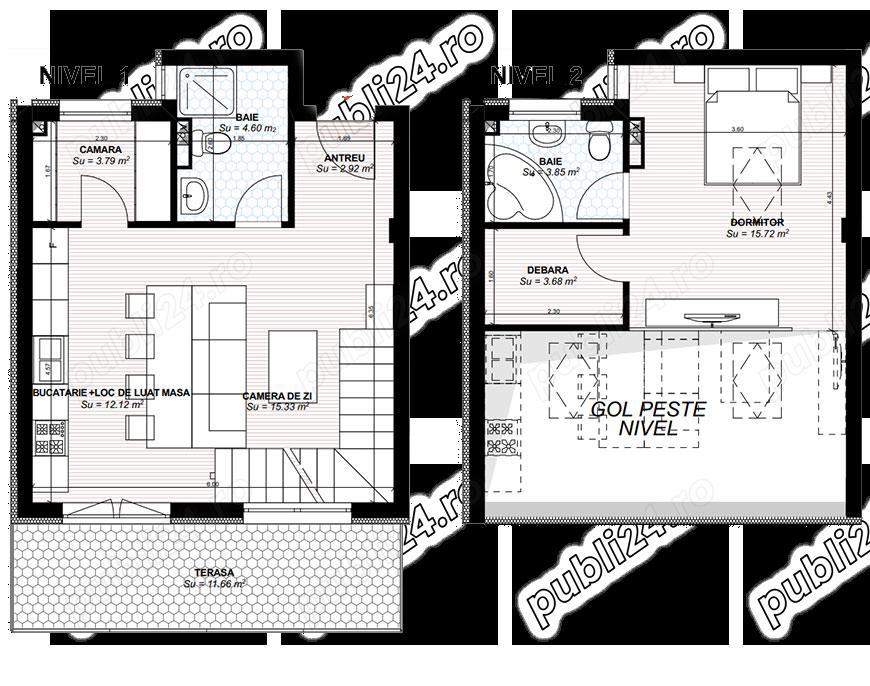 Apartament 2 camere 2 nivele - Charm Residence Apartamente Oradea Ultracentral