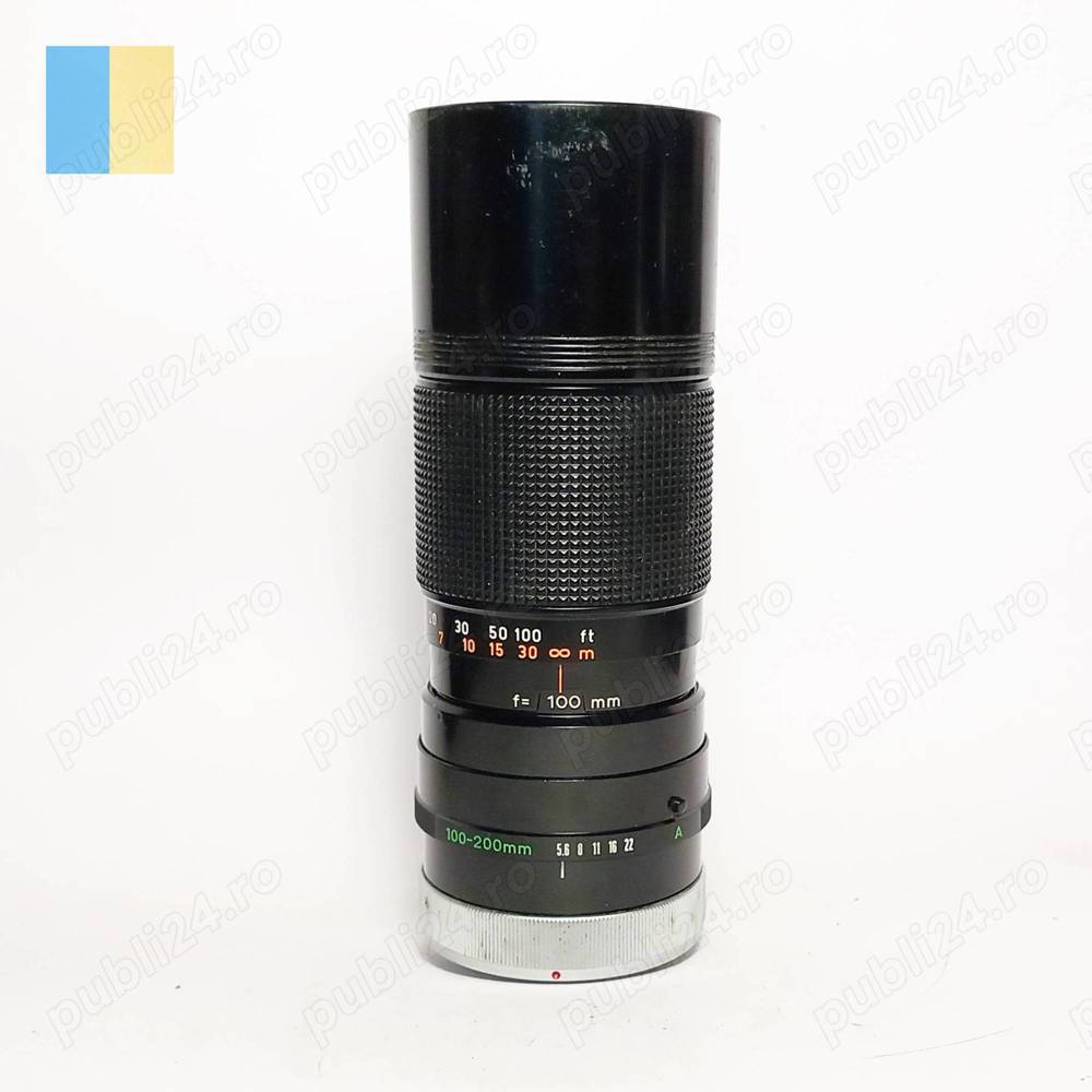 Obiectiv Canon FD 100-200mm S.C. f 5.6 S.C. (push-pull) (in etui)