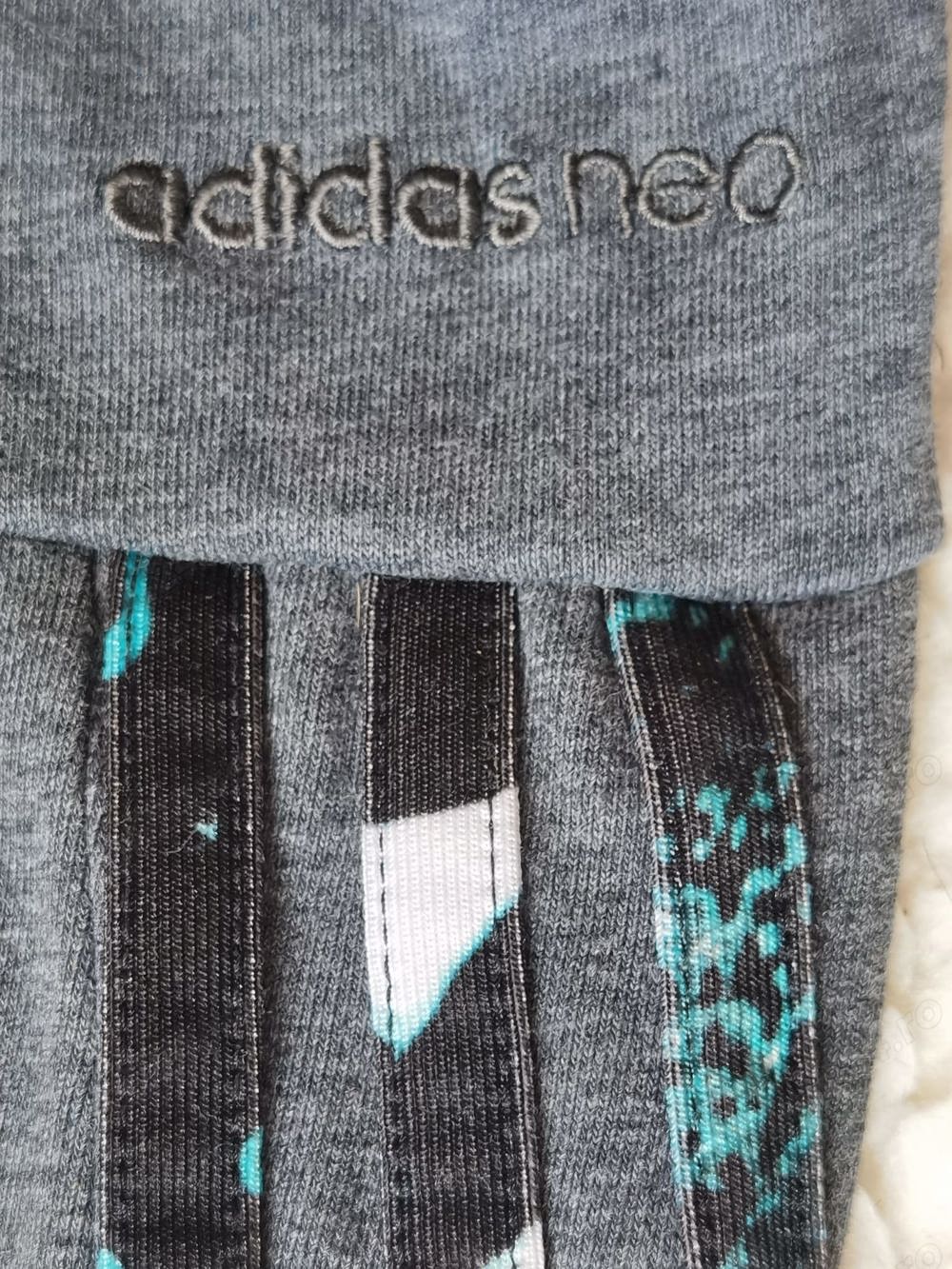 Colanti lungi dama Adidas Neo pantalon sport gri egari femei