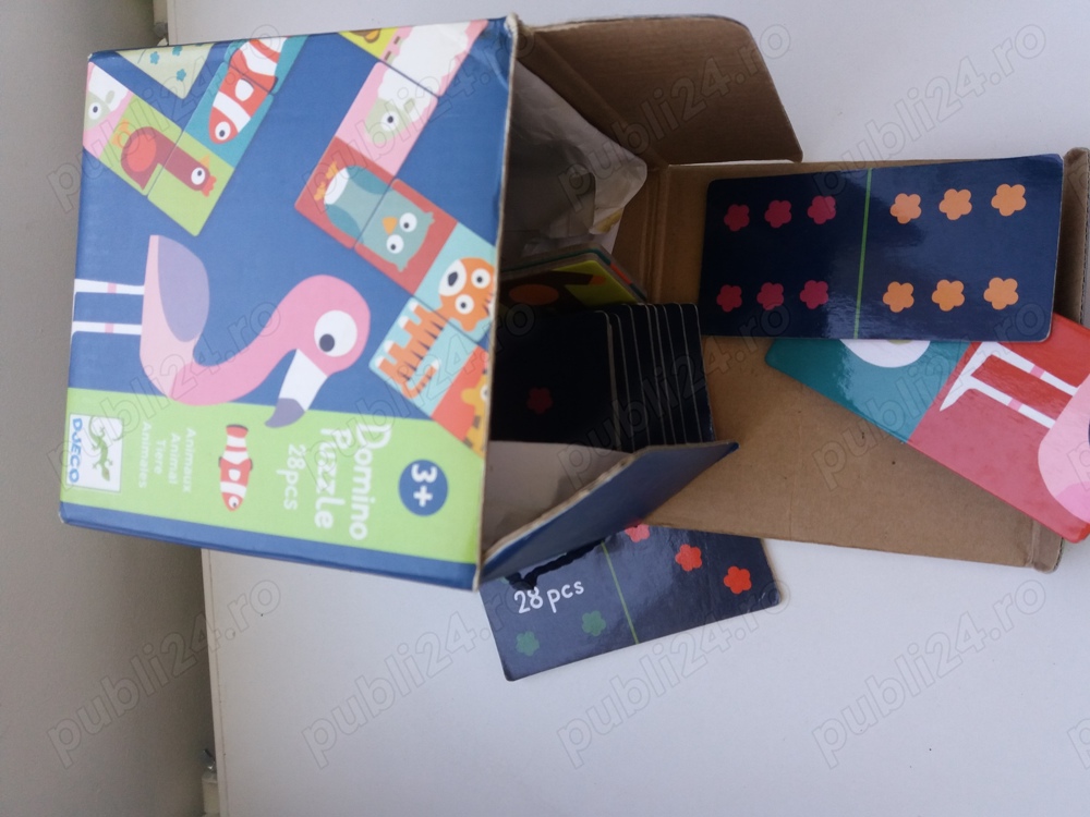 Domino puzzle 28 piese de la Djeco pentru copii +3ani