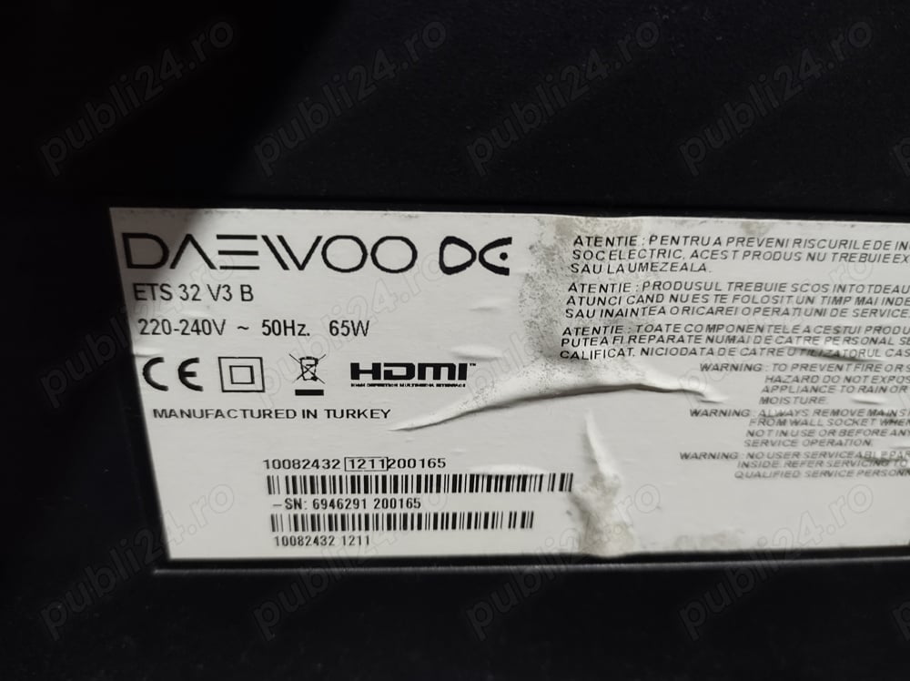 Dezmembrez tv Daewoo ets32v3b