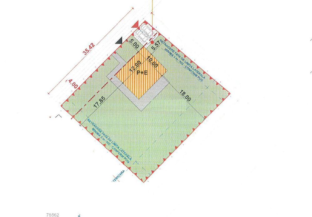 Teren intravilan, 1.200mp utili, ideal Duplex, Chinteni