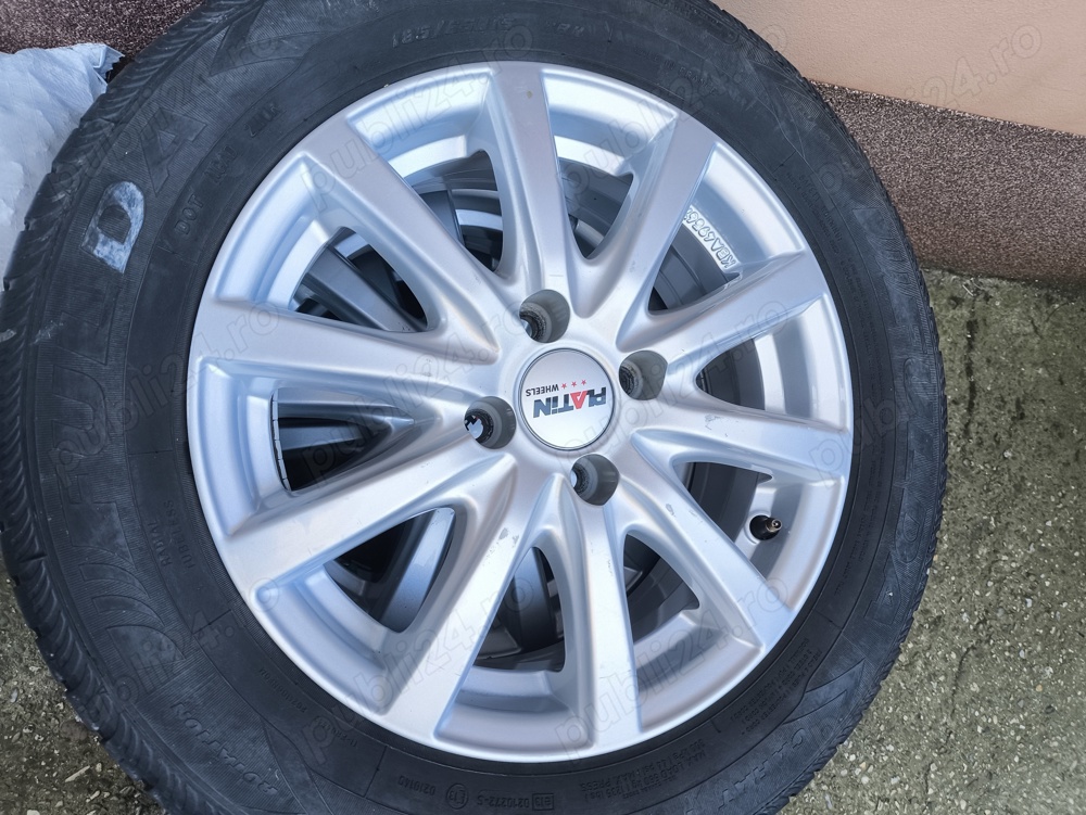 Jante Platinum 15 4*100. J6 cu cauciucuri 