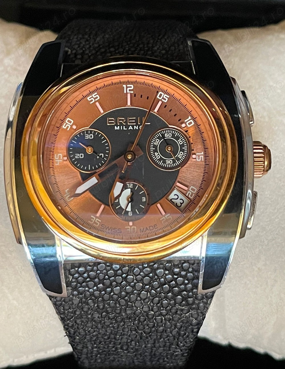 Ceas dama Breil BW0384 Milano curea piele pisica de mare