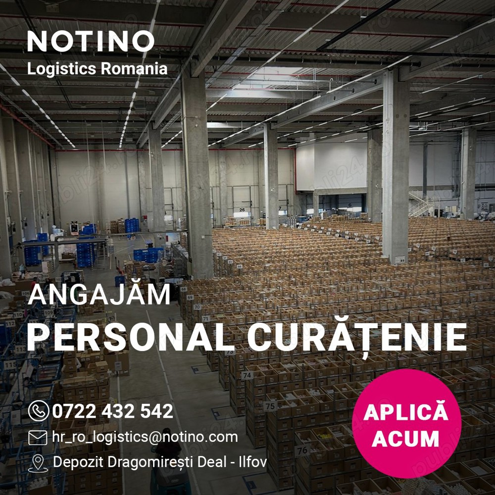 Angajam Personal Curatenie - Depozit Dragomiresti Deal