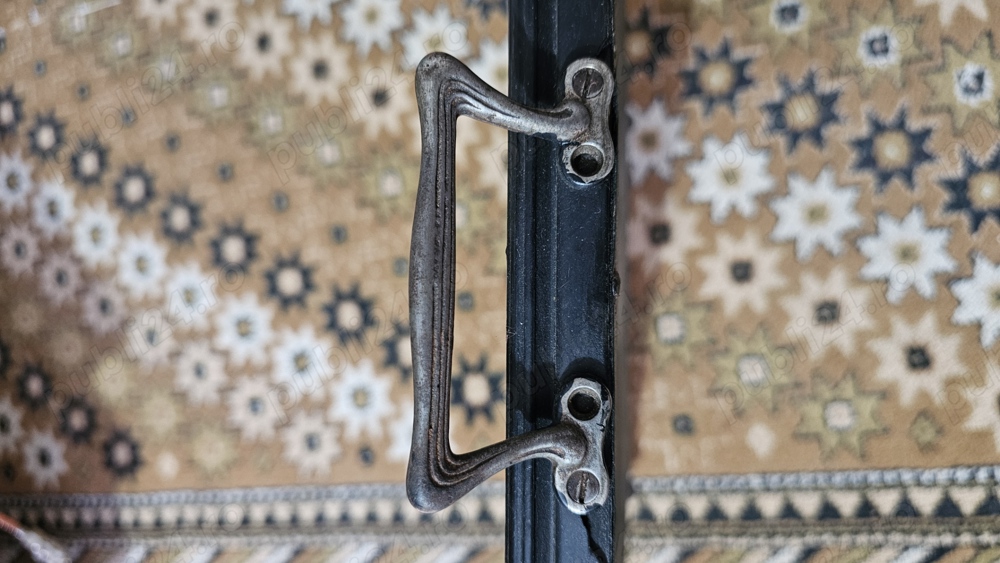 tava cu manere de argint veche 150 ani