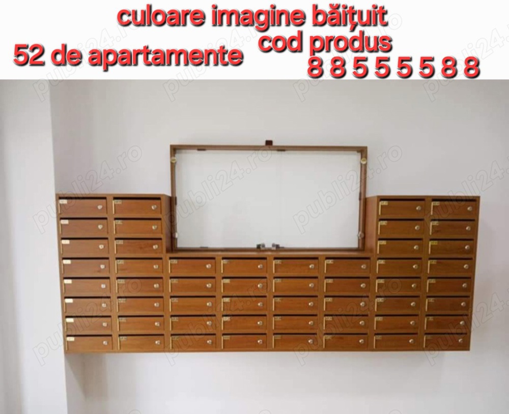 Cutii postale 52 apartamente.