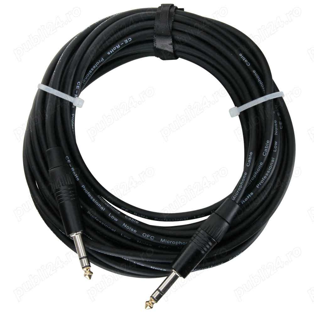 Cablu Jack Stereo 6.3 tata-tata 10 metri Pronomic Stage INSTS-3