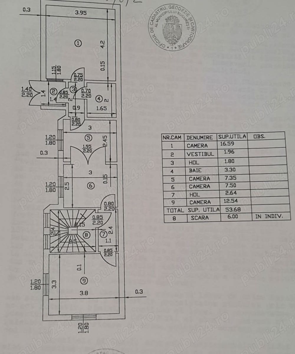 Apartament in vila, Titulescu-Grivita