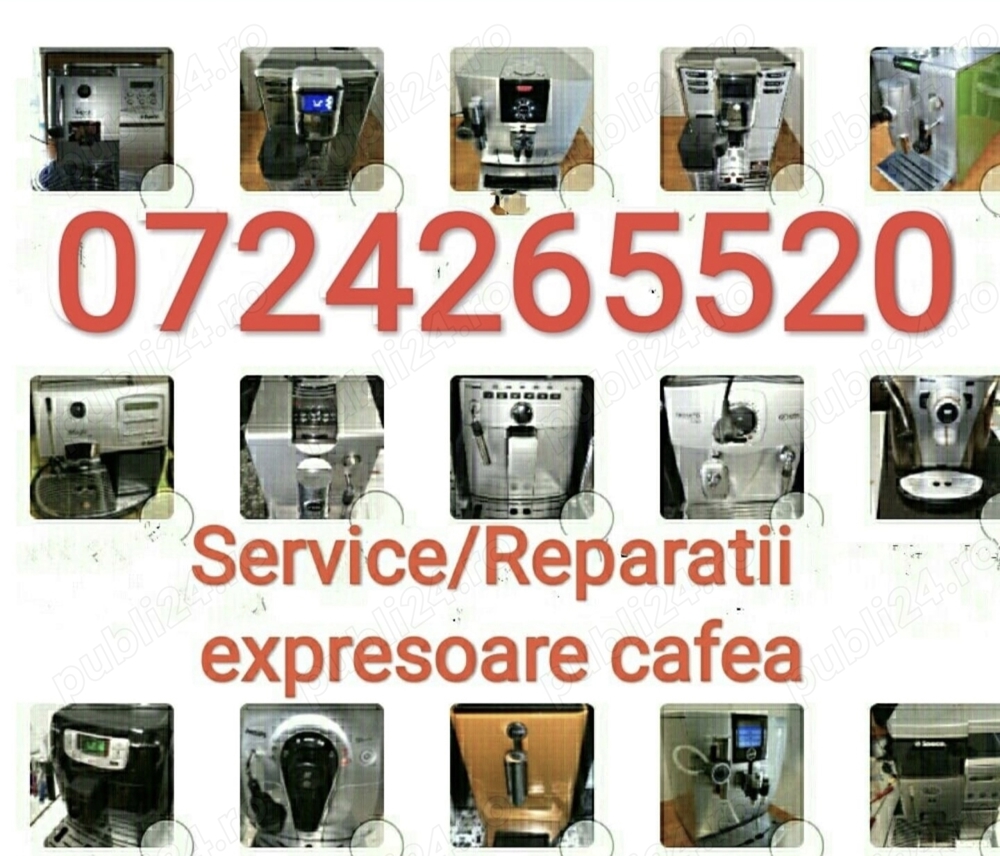Service espressoare expresoare aparat cafea Saeco, Delonghi, Philips, Jura