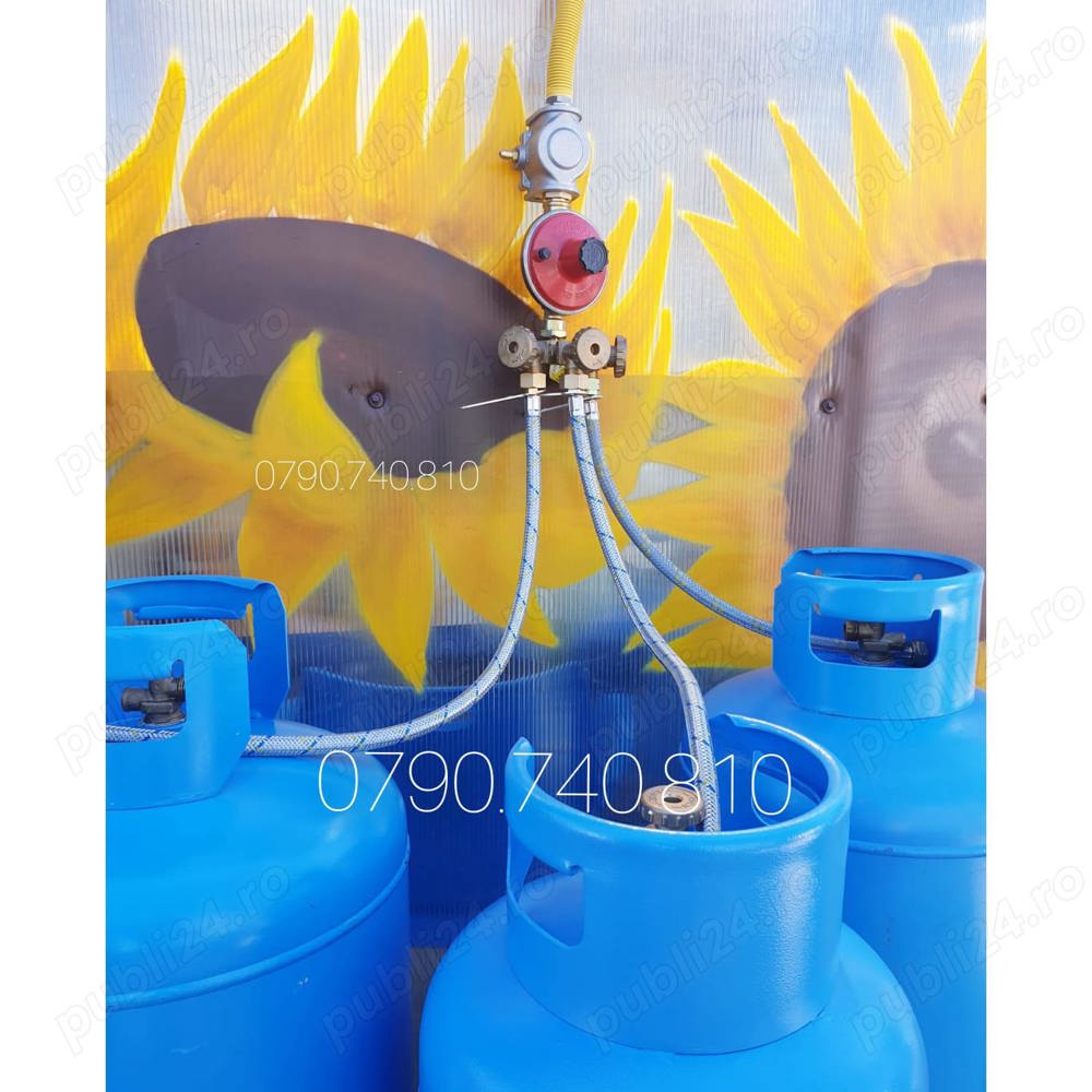 Kit cu butelii 2 GPL 50L 80L pt centrala termica GPL, aragaz