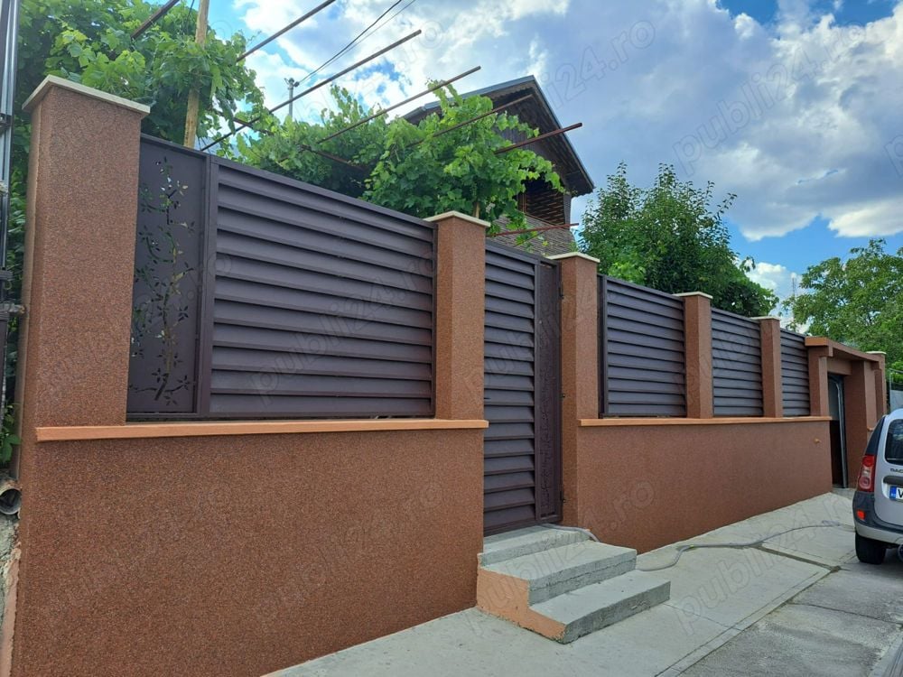 Gard metalic jaluzea | Suruburi ascunse | Valcea | Model 2026 | 