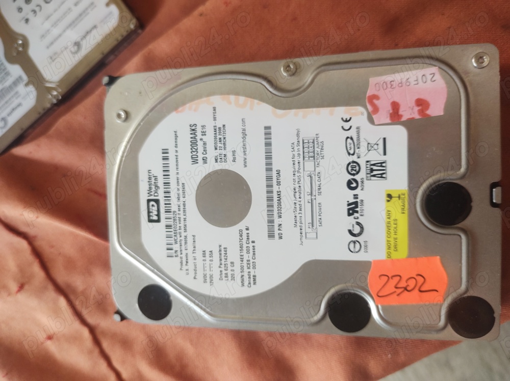 Hdd pc Western Digital 320gb sata