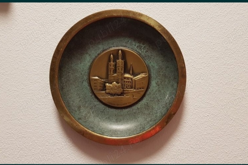 Farfurie decor din alama