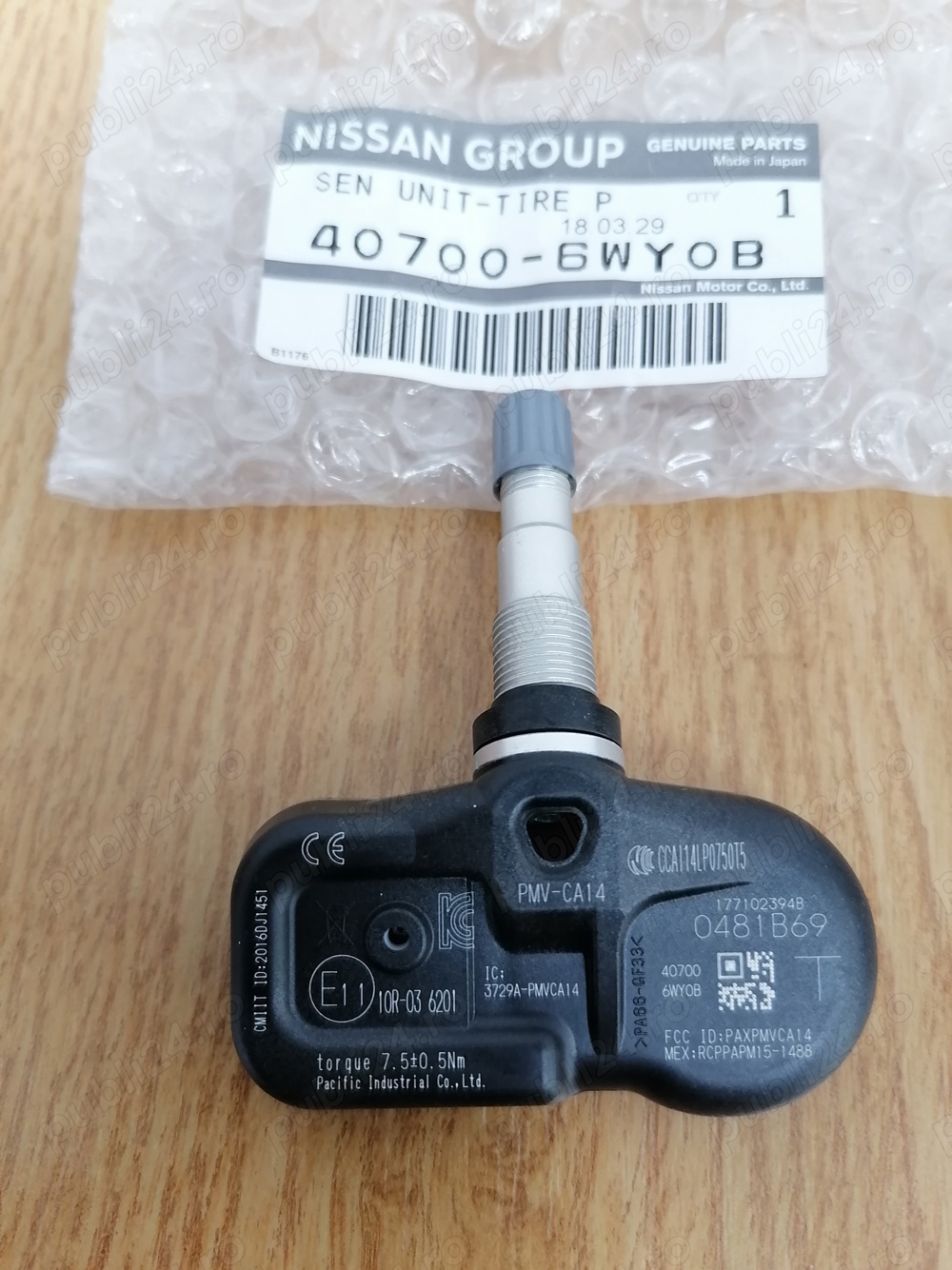 Vand set de 4 senzori de presiune roti Nissan