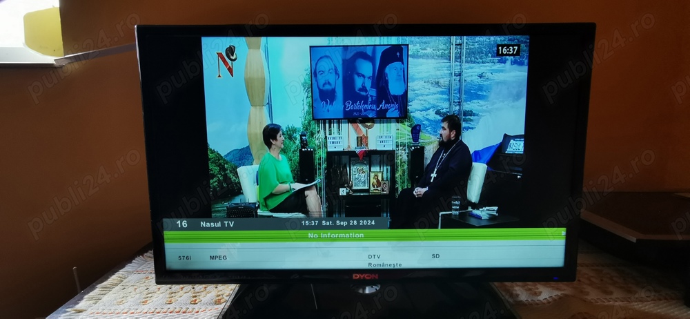 Tv color LED 61 cm Dyon model Live 24 Pro cu telecomandă