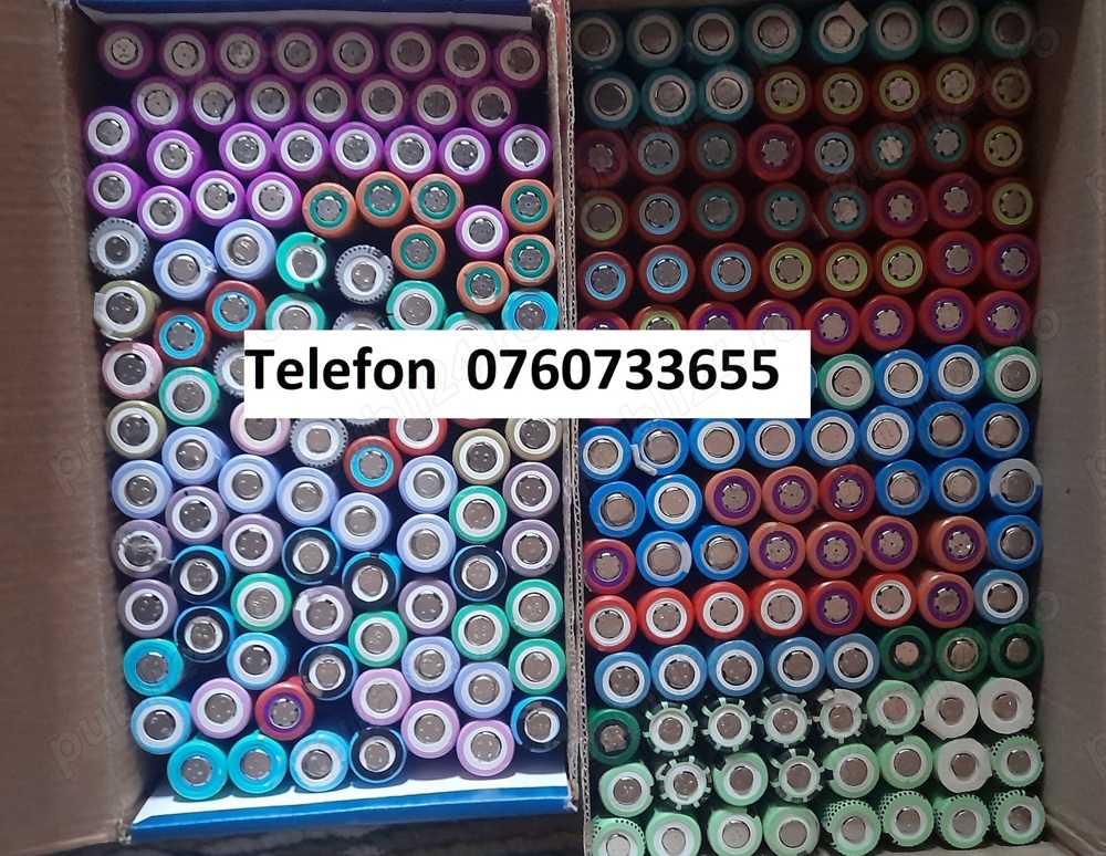 acumulatori 18650 celule pt filetante lampi solare lanterne radio boxe portabile aspiratoare auto