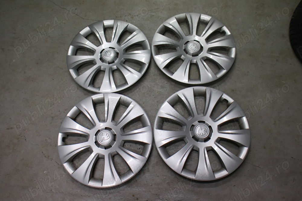 Capace jante tabla originale Skoda pe 17 inch