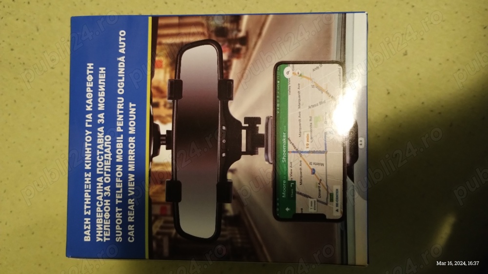 Suport telefon mobil pentru oglinda auto