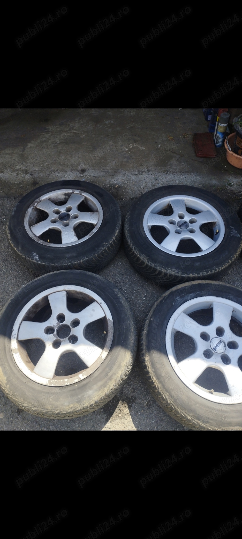 Vând set 4 jante aliaj R15 Volskwagen 