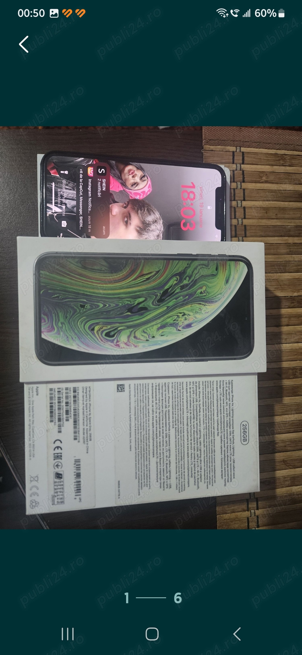 iphone xs stare ff buna 88%Baterie