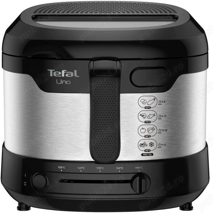 Vand Friteuza Tefal Uno FF215D30, 1350W, 1.8L, 1 Kg, Termostat Reglabil, NOU 180 Lei