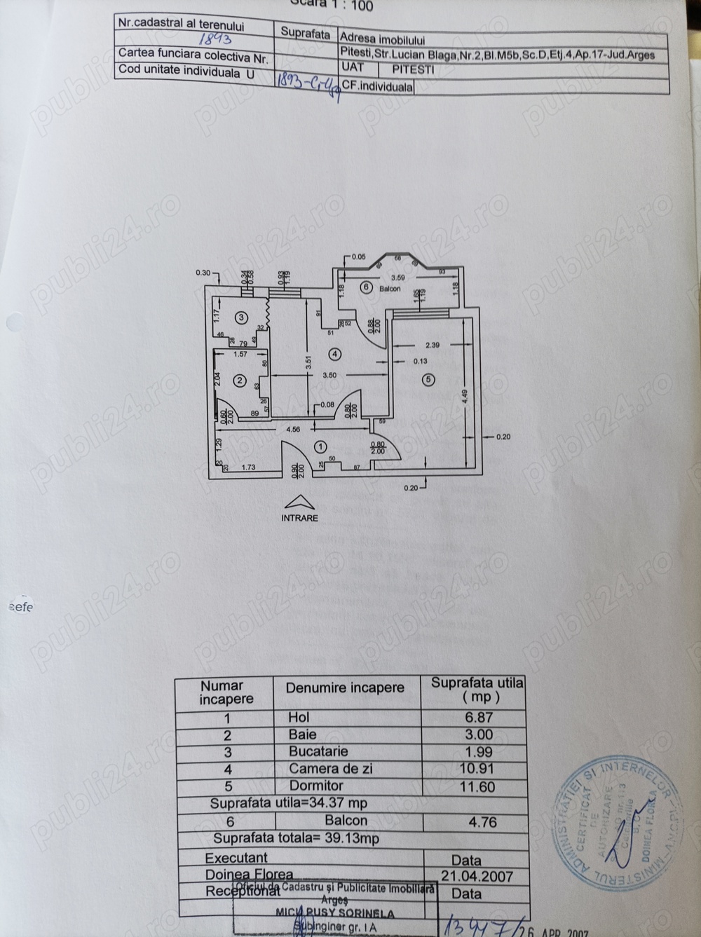 Vând apartament 2 camere Găvana 3