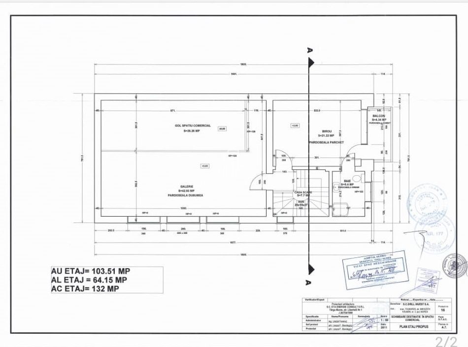 Spatiu Comercial 220 Mp P+2E De Inchiriat, Str Artei, Zona Centrala