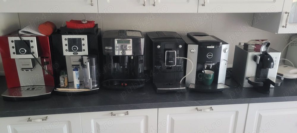 Aparate cafea boabe Delonghi, Jura, Phillips 