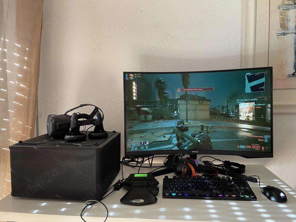 Calculator Gaming intel core i7, 3.40GHz, Video NVidia 6Gb, 16GB DDR3 + monitor 17 inch,Windows 10